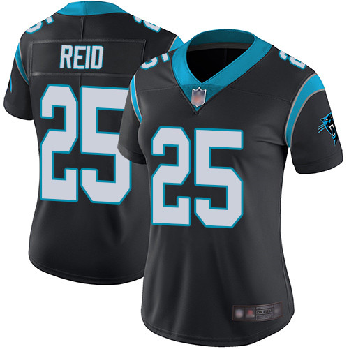 Carolina Panthers Limited Black Women Eric Reid Home Jersey NFL Football #25 Vapor Untouchable->carolina panthers->NFL Jersey